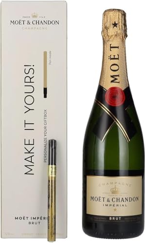 Moët & Chandon Champagne IMPÉRIAL Brut 12% Vol. 0,75l in Geschenkbox mit Goldstift von Moët & Chandon