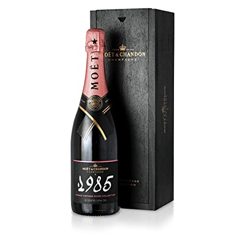 Moët & Chandon Grand Vintage Rosé 1985 Collection Champagner (0.75 l) in Holzgeschenkbox von Moët & Chandon