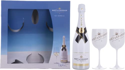 Moët & Chandon Ice Impérial Geschenk-Set Champagner Flasche (1 x 0.75 l) inklusive zwei Acryl-Gläser von Moët & Chandon