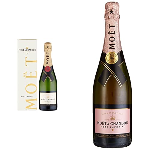 Moët & Chandon Impérial Brut, 75cl & Brut Rosé Impérial Champagne (1 x 0.75 l) von Moët & Chandon