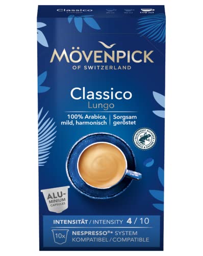 Kaffeekapseln CLASSICO LUNGO in Alukapseln von Mövenpick, 8x10 Stück von Mövenpick