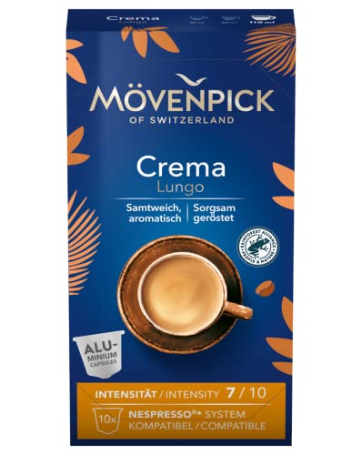 Kaffeekapseln CREMA LUNGO in Alukapseln von Mövenpick, 8x10 Stück von Mövenpick