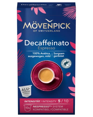 Kaffeekapseln DECAFFEINATO ESPRESSO in Alukapseln von Mövenpick, 8x10 Stück von Mövenpick