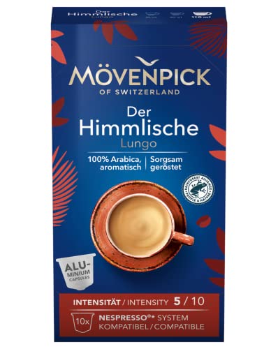 Kaffeekapseln DER HIMMLISCHE LUNGO in Alukapseln von Mövenpick, 8x10 Stück von Mövenpick
