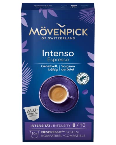 Kaffeekapseln INTENSO ESPRESSO in Alukapseln von Mövenpick, 8x10 Stück von Mövenpick