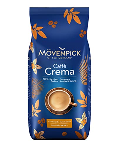 Mövenpick Caffè Crema 4x1000g (4000g) - Kaffee Crema - 100% ARABICA ganze Bohnen von Mövenpick