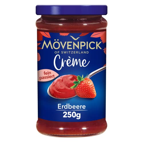 Mövenpick Gourmet-Crème Erdbeere, Premium Fruchtaufstrich ohne Stücke und ohne Kerne, 250g von Mövenpick