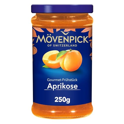 Mövenpick Gourmet-Frühstück Aprikose, Premium Fruchtaufstrich, 250 g von Mövenpick