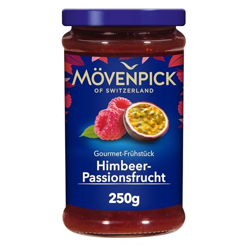 Mövenpick Gourmet-Frühstück Himbeer-Passionsfrucht, Premium Fruchtaufstrich, 250 g von Mövenpick