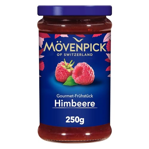 Mövenpick Gourmet-Frühstück Himbeere, Premium Fruchtaufstrich, 250 g von Mövenpick