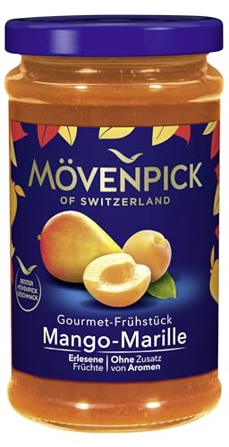 Mövenpick Gourmet-Frühstück Mango-Marille, Premium Fruchtaufstrich, 250 g von Mövenpick