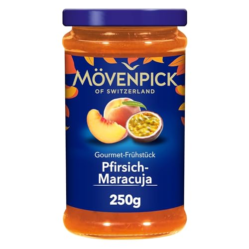 Mövenpick Gourmet-Frühstück Pfirsich-Maracuja, Premium Fruchtaufstrich, 250 g von Mövenpick