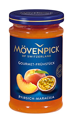 Mövenpick Gourmet-Frühstück Pfirsich-Maracuja, Fruchtaufstrich, 8er Pack (8 x 250 g) von Mövenpick
