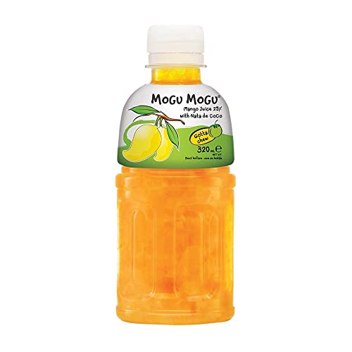 Getränk mit Mangogeschmack und Kokosnussgelee-Stückchen 320 ml Mogu Mogu von Mogu Mogu