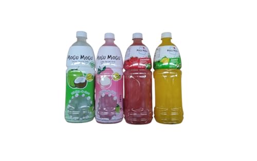 Jalda - MoGu MoGu Big Size Bottles - Family Pack je 1l Flaschen - Halal - Softdrink von Mogu Mogu