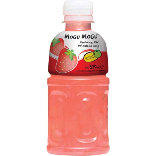MOGU MOGU Strawberry / Erdbeer Geschmack mit Nata de Coco 24x320ml von Mogu Mogu