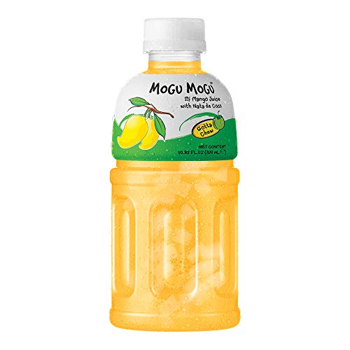 Mogu Mogu Fruchtsaft mit Nata de Coco, 300 ml, Mango, 24 Stück von Mogu Mogu