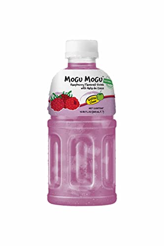 Mogu Mogu Himbeere 320ml - Erfrischungsgetrnk mit natrlichen Zutaten in der Flasche von Mogu Mogu