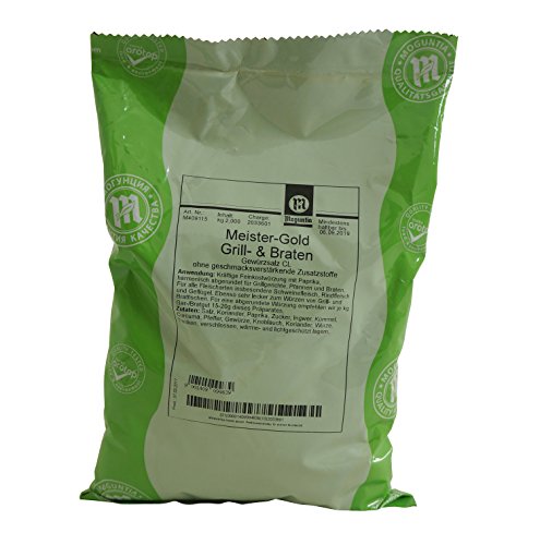 FVLFIL Grill & Braten Gewürzsalz Meistergold 2 kg ohne Glutamat - Moguntia 1er Pack 2kg von UINCLU