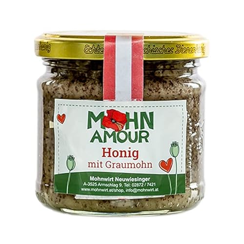 Graumohn Cremehonig 250g - Österreichischer Cremehonig mit Waldviertler Graumohn von Mohnwirt Neuwiesinger von Mohn Amour