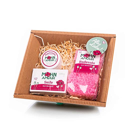 Mohn-Amour Kosmetik Geschenkbox mini - Geschenkidee für Mohn Liebhaber von Mohn Amour von Mohn Amour