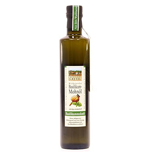 Basilikum Mohnöl 250ml Basilikum Mohnöl 250ml von Mohnhof Gressl
