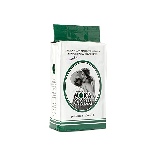 Coffee Green Mischung für Moka Moka Arra 250 Gramm gemahlener Vakuumbeutel (vakuumverpackter Beutel mit 250 Gramm) von Moka Arra