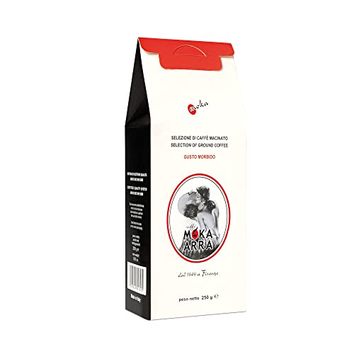 Rote Kaffeemischung für Moka Moka Arra (Karton und Beutel 250 Gramm vakuumverpackt) von Moka Arra