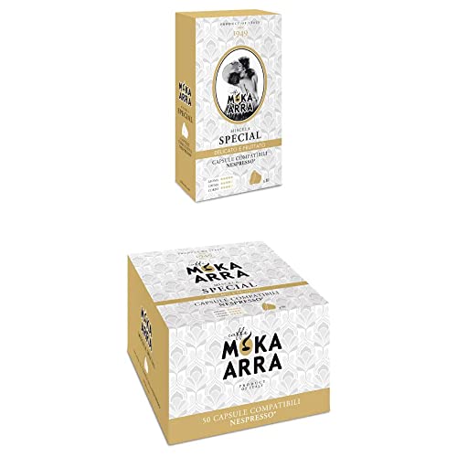 Spezielle Arra Moka-Mischung (50 Kaffees in Kapseln kompatibel mit Nespresso) von Moka Arra