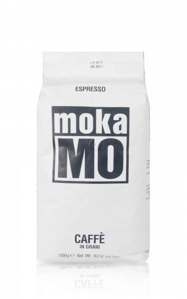 MokaMO Dolce Espresso - 1000g Bohne - weißer Beutel von MokaMO