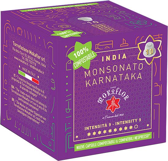 Mokaflor India Nespresso®* kompatible Kapseln von Mokaflor