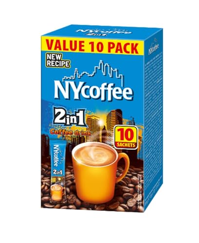MOKATE® NYCOFEE 2in1 Instantkaffee Classic | 10 Sticks x 10g | Instant Kaffee Getränkepulver aus löslichem Bohnenkaffee Smooth & Creamy Pulver Getränke Cremiger Geschmack Intensives Aroma von Mokate