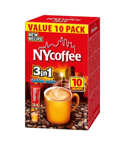 MOKATE® NYCOFEE 3in1 Instantkaffee Classic | 10 Sticks x 14g | Instant Kaffee Getränkepulver aus löslichem Bohnenkaffee Smooth & Creamy Pulver Getränke Cremiger Geschmack Intensives Aroma von Mokate