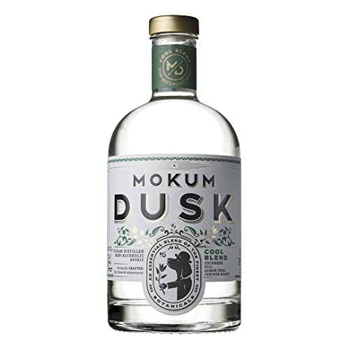 Mokum Dusk Gin Alkoholfrei - 0.0% Kühler Mischung- Erfrischend Alkoholfreie Destillat Alternative - Vegan Alkoholfreier Gin mit Natürliche Pflanzenstoffe - 700ml von Mokum Dusk