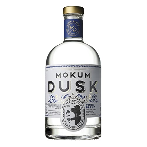 Mokum Dusk Gin Alkoholfrei - 0.0% Wahre Mischung- Erfrischend Alkoholfreie Destillat Alternative - Vegan Alkoholfreier Gin mit Natürliche Pflanzenstoffe - 700ml von Mokum Dusk