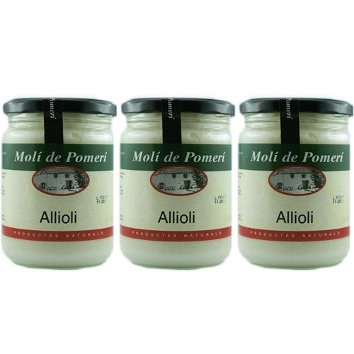 3x Molí de Pomerí Allioli mit Olivenöl 'Aioli Knoblauchmayonnaise', 440 ml 3x Molí de Pomerí Allioli mit Olivenöl 'Aioli Knoblauchmayonnaise', 440 ml von Molí de Pomerí