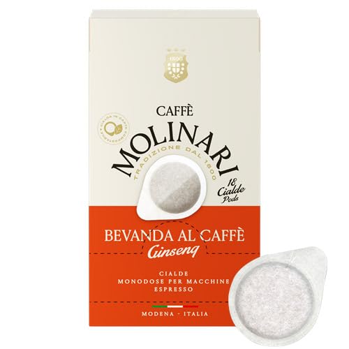 Caffe Molinari Ginseng-Aroma, kompostierbare Waffel, Filterpapier, 44 mm, Emporio del Caffè (108) von Molinari