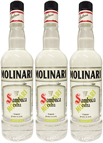 Sambuca MOLINARI Extra Liquore Italiano (3 X 0,7L) - Anis Likör - 40% Vol. von Molinari