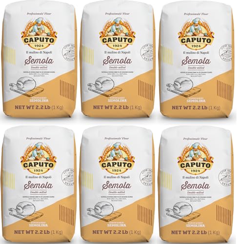 MOLINO CAPUTO Antico Mühle Caputo Semola hart Korn rimacinata Pack von 6 Einheiten von Molino Caputo