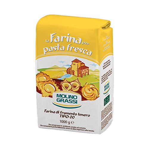 Molino Grassi la Farina per Pasta Fresca Farina di frumento Tenoro Tipo 00 1000g Packung (Weichweizenmehl für Nudeln Typ 00) von Molino Grassi _1