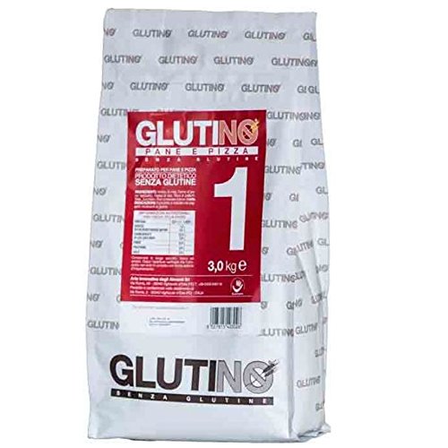 Glutenfreie Mehl Glutinò Kg. 3 - Brot und Pizza - Angebot 3 Stück von Molino Quaglia