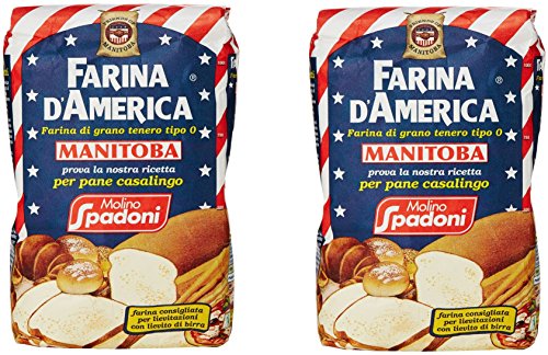 Molino Spadoni - Farina, di Grano Tenero Tipo "0", Manitoba, 1 kg, 2 Stück Molino Spadoni - Farina, di Grano Tenero Tipo "0", Manitoba, 1 kg, 2 Stück von Molino Spadoni