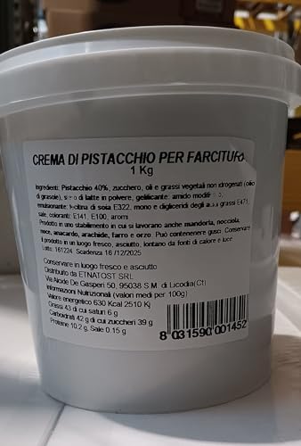 1 kg süße Pistaziencreme bei 40% 1 kg süße Pistaziencreme bei 40% von Molino Zappala'