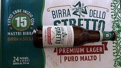 24x33cl Birra dello Stretto 33cl "Premium Lager" reiner Malz 24x33cl Birra dello Stretto 33cl "Premium Lager" reiner Malz von Molino Zappala'