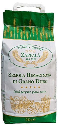 5 kg Remillierter sizilianischer Hartweizengrieß SPECIAL Typ-MOLINO ZAPPALA ' von Molino Zappala'