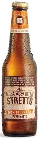 Birra dello Stretto 33cl "Ungefilterter" reiner Malz von Molino Zappala'