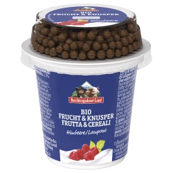 Frucht- & Knusper-Joghurt mit Himbeere von Molkerei Berchtesgadener Land