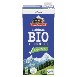 Haltbare Kuhmilch, fettarm, laktosefrei Haltbare Kuhmilch, fettarm, laktosefrei von Molkerei Berchtesgadener Land