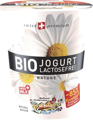 Molkerei Biedermann Bio Jogurt lactosefrei Nature (6 x 450 gr) von Molkerei Biedermann