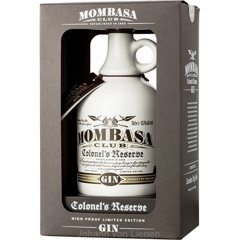 Mombasa Club Colonel's Reserve Gin 4er 0,7L 43,5% vol von Mombasa